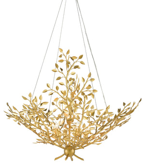 Huckleberry Chandelier - Contemporary Gold Leaf