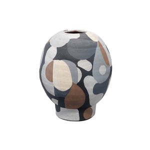 Hand Painted Contemporary Vase – Short
