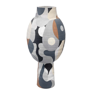 Hand Painted Contemporary Vase – Tall