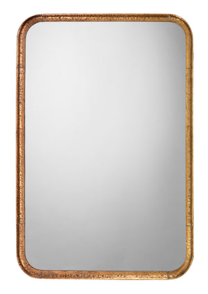 Principle Vanity Mirror in Gold Leaf Metal