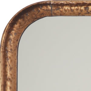 Principle Vanity Mirror in Gold Leaf Metal