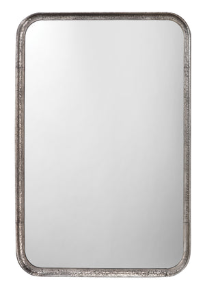 Principle Vanity Mirror in Silver Leaf Metal