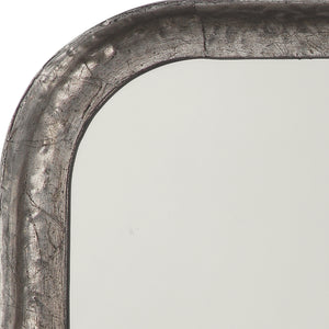 Principle Vanity Mirror in Silver Leaf Metal