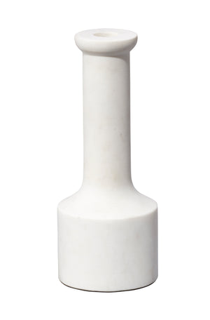 Trumpet Candlesticks (Set of 2) - White Marble