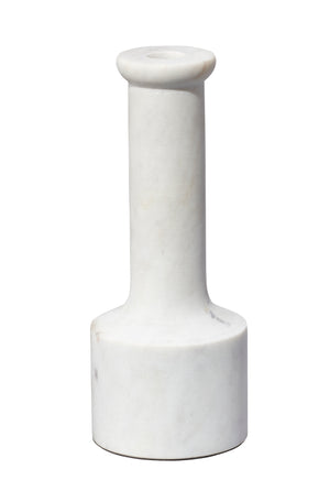 Trumpet Candlesticks (Set of 2) - White Marble