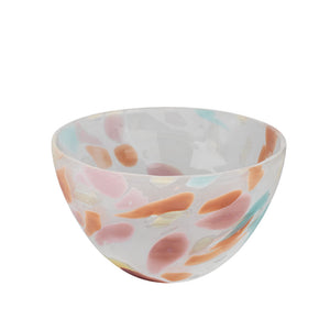 Multicolor Decorative Hand Blown Glass Bowl  – Medium