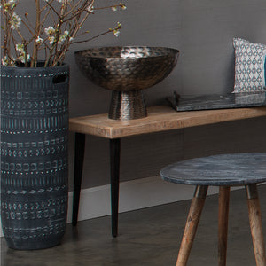 Large Zion Ceramic Vase in Grey and White