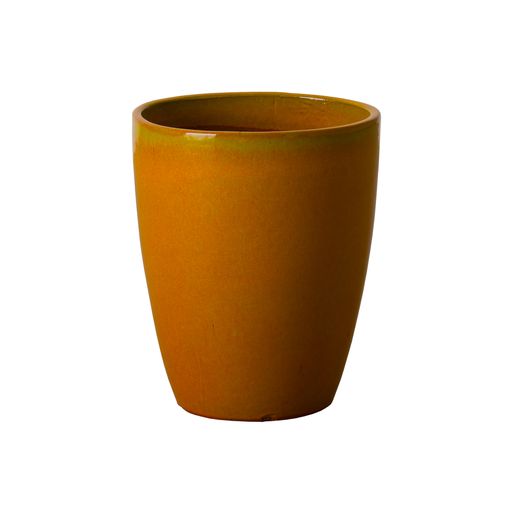 Medium Bullet Ceramic Planter - Bright Orange