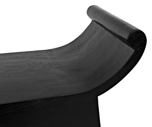 Wey Side Table, Charcoal Black