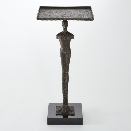 Modern Man Side Table – Bronze
