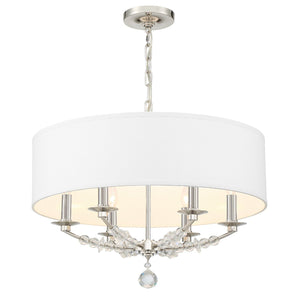Mirage 6 Light Polished Nickel Chandelier