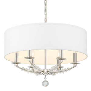 Mirage 6 Light Polished Nickel Chandelier