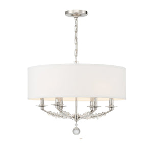 Mirage 6 Light Polished Nickel Chandelier