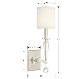 Paxton 1 Aged Brass Sconce