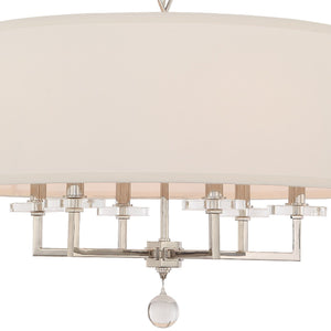 Paxton 6 Light Aged Brass Chandelier