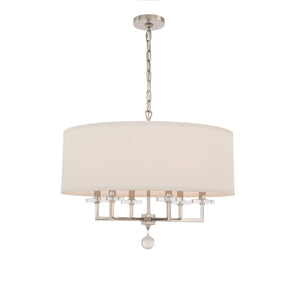 Paxton 6 Light Aged Brass Chandelier