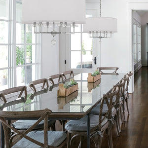 Paxton 6 Light Aged Brass Chandelier