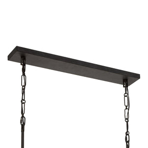 Hollis 6 Light Forged Bronze Chandelier