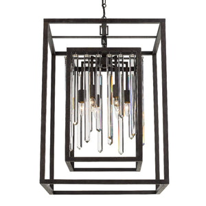 Hollis 6 Light Forged Bronze Chandelier