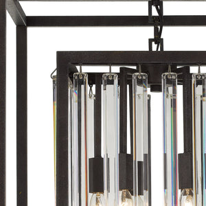 Hollis 6 Light Forged Bronze Chandelier