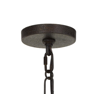 Hollis 6 Light Forged Bronze Chandelier