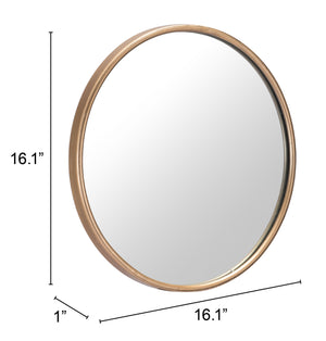 Large Ogee Mirror Gold