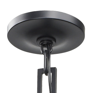 Brian Patrick Flynn for Crystorama Alston 1 Light Matte Black & White Mini Chandelier