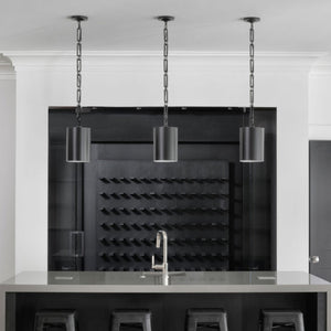 Brian Patrick Flynn for Crystorama Alston 1 Light Matte Black & White Mini Chandelier