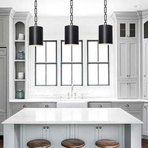 Brian Patrick Flynn for Crystorama Alston 1 Light Matte Black & White Mini Chandelier