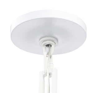 Brian Patrick Flynn for Crystorama Alston 1 Light Matte White & Antique Gold Mini Chandelier