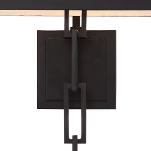 Brian Patrick Flynn for Crystorama Alston 2 Light Matte Black & White Sconce