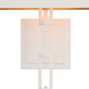 Brian Patrick Flynn for Crystorama Alston 2 Light Matte White & Antique Gold Sconce