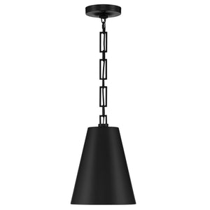 Brian Patrick Flynn for Crystorama Alston 2 Light Matte Black & Antique Gold Chandelier