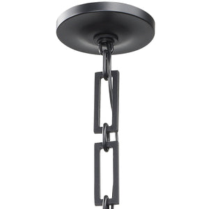 Brian Patrick Flynn for Crystorama Alston 6 Light Matte Black & White Chandelier