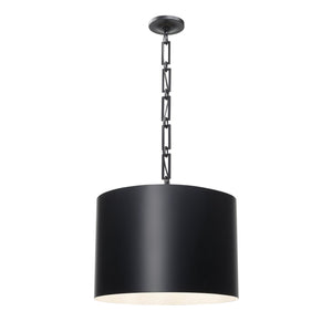 Brian Patrick Flynn for Crystorama Alston 6 Light Matte Black & White Chandelier