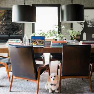 Brian Patrick Flynn for Crystorama Alston 6 Light Matte Black & White Chandelier