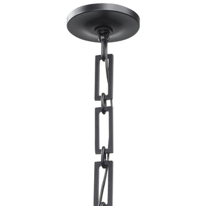 Brian Patrick Flynn for Crystorama Alston 3 Light Matte Black & Antique Gold Chandelier