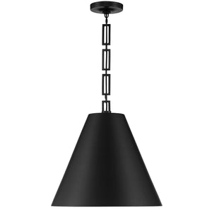 Brian Patrick Flynn for Crystorama Alston 3 Light Matte Black & Antique Gold Chandelier