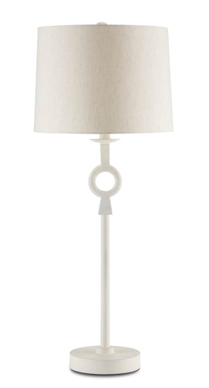 Currey and Company Germaine White Table Lamp - White