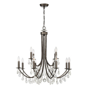 Bridgehampton 12 Light Antique Gold Chandelier