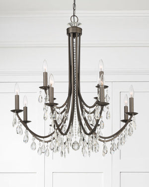 Bridgehampton 12 Light Antique Gold Chandelier