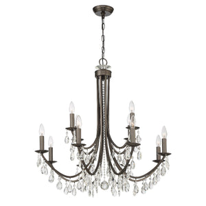Bridgehampton 12 Light Antique Gold Chandelier