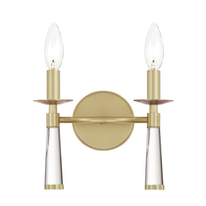 Baxter 2 Light Antique Gold Sconce