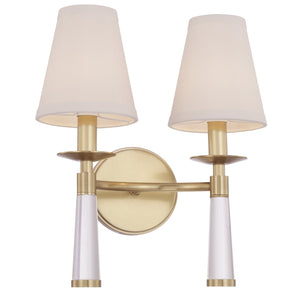 Baxter 2 Light Antique Gold Sconce