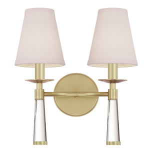 Baxter 2 Light Antique Gold Sconce