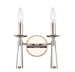 Baxter 2 Light Polished Nickel Bronze Sconce