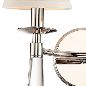 Baxter 2 Light Polished Nickel Bronze Sconce