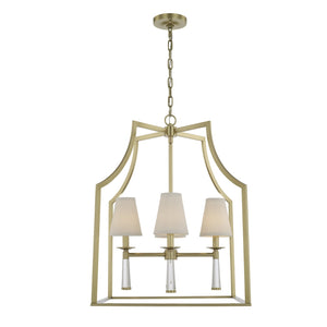 Baxter 4 Light Aged Brass Chandelier