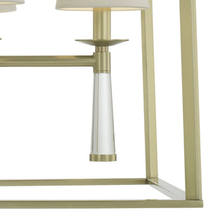 Baxter 4 Light Aged Brass Chandelier