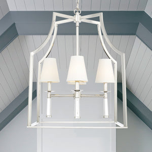 Baxter 4 Light Polished Nickel Chandelier